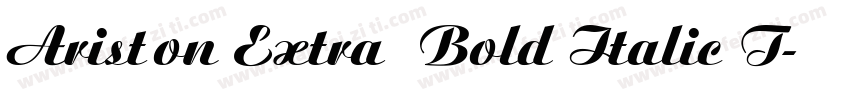 Ariston Extra Bold Italic T字体转换